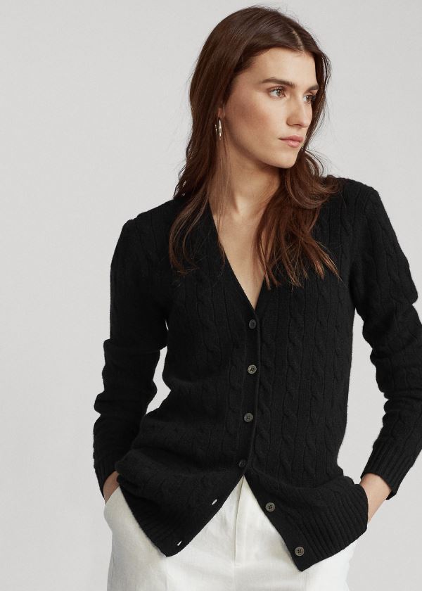 Women's Polo Ralph Lauren Cable-Knit Cashmere Cardigan | 250891SEG